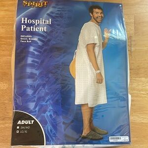 Spirit Halloween Hospital Patient Funny Halloween Costume Adult Size LG/XL.